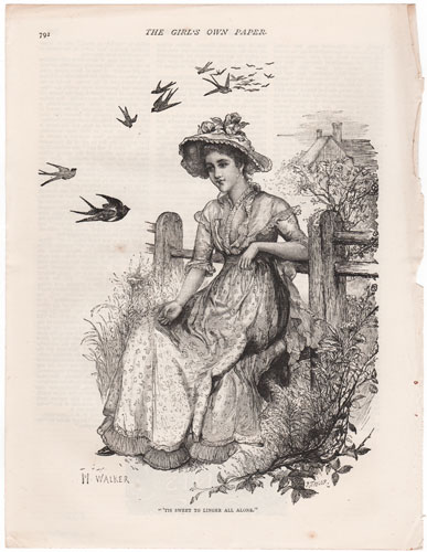 original engravings from The Girl's Own Paper (1888-1890)